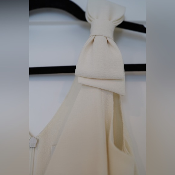 Zimmermann Espionage Bow Pleated Crepe Mini Dress - Picture 3 of 8